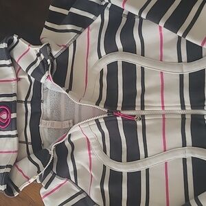 lululemon athletica Striped Hoodie - Black, White, Pink